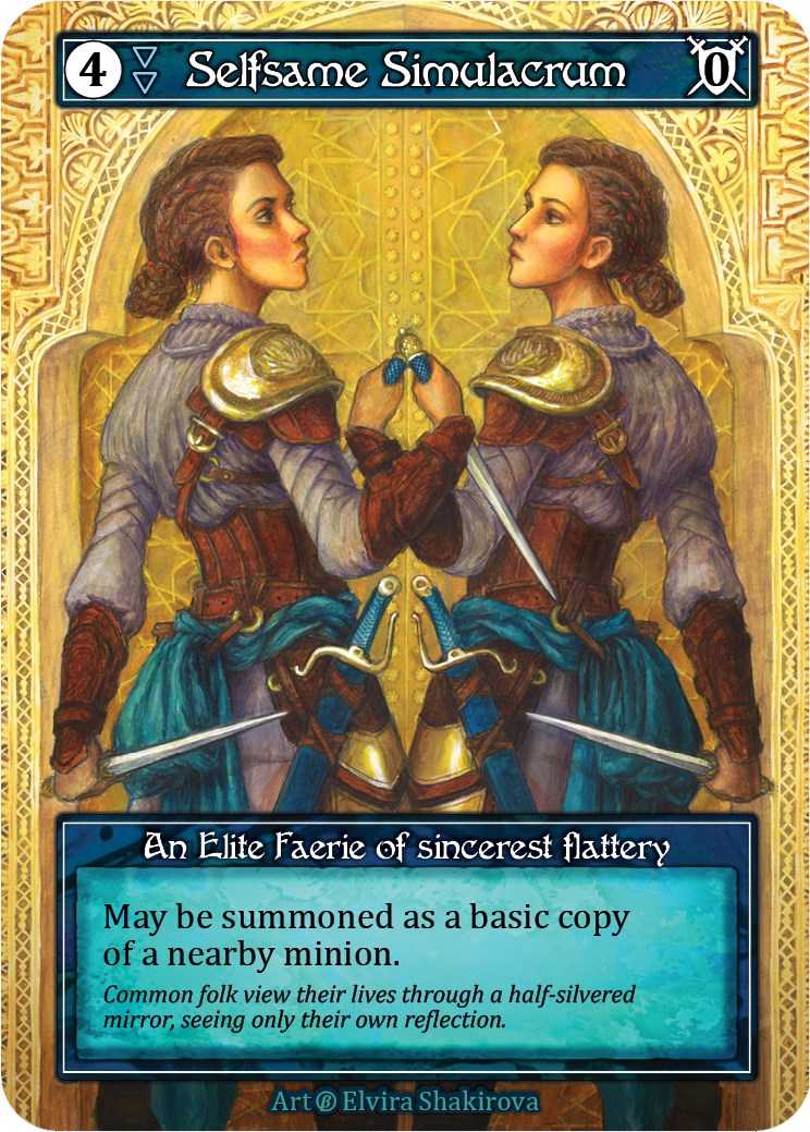 Selfsame Simulacrum (Foil) [Beta] | Exor Games New Glasgow