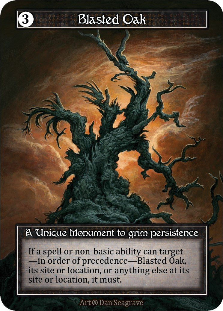 Blasted Oak (Foil) [Beta] | Exor Games New Glasgow