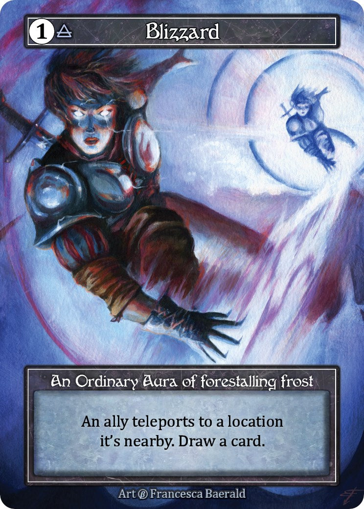 Blizzard (Foil) (Misprint) [Beta] | Exor Games New Glasgow