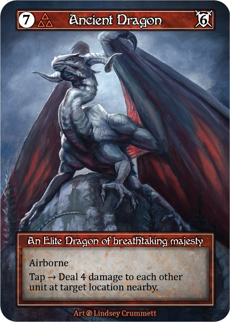 Ancient Dragon (Foil) [Beta] | Exor Games New Glasgow