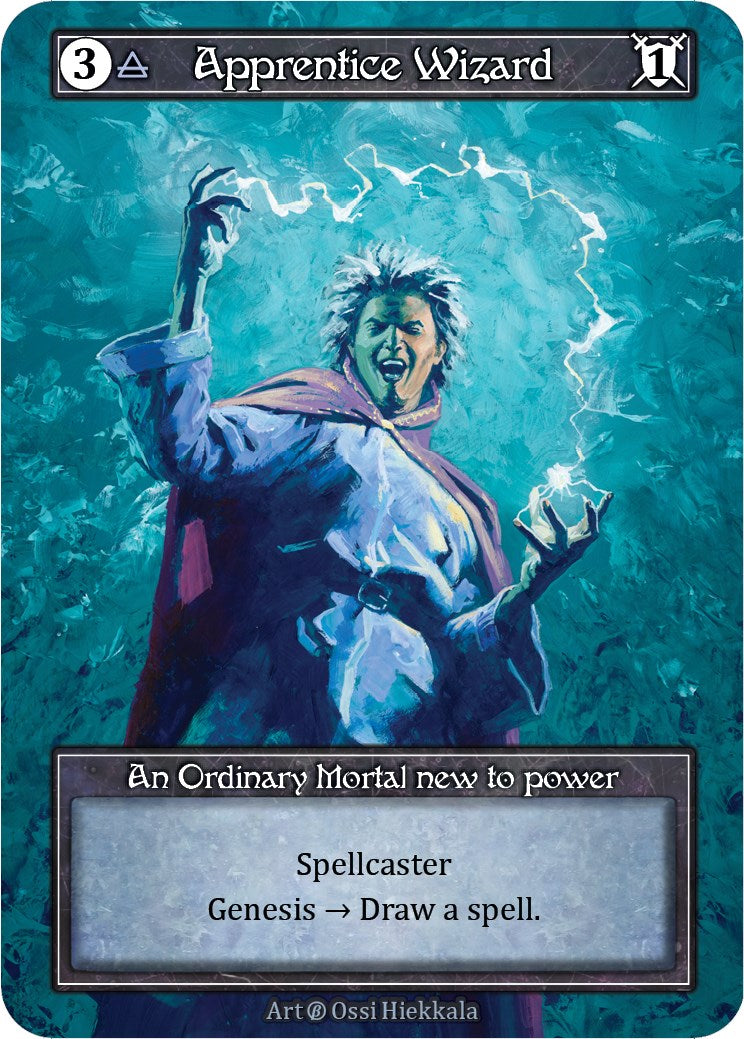 Apprentice Wizard (Foil) [Beta] | Exor Games New Glasgow