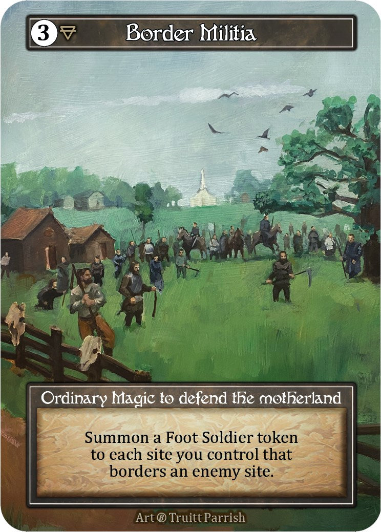 Border Militia (Foil) [Beta] | Exor Games New Glasgow