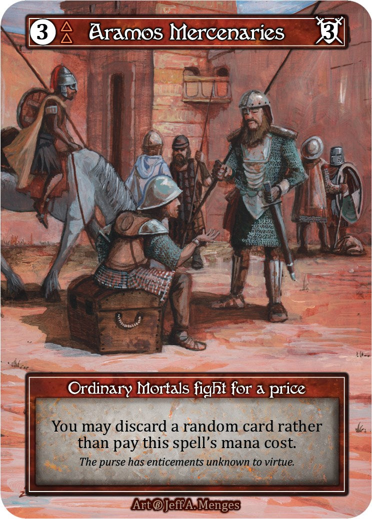 Aramos Mercenaries (Foil) [Beta] | Exor Games New Glasgow