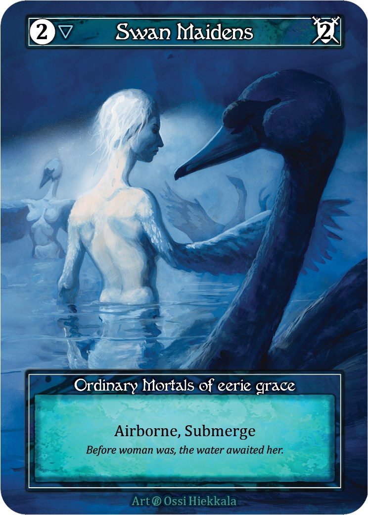 Swan Maidens (Foil) [Beta] | Exor Games New Glasgow