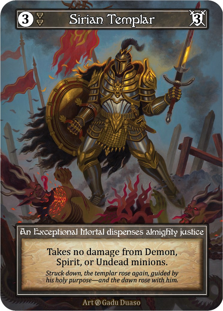 Sirian Templar (Foil) [Beta] | Exor Games New Glasgow