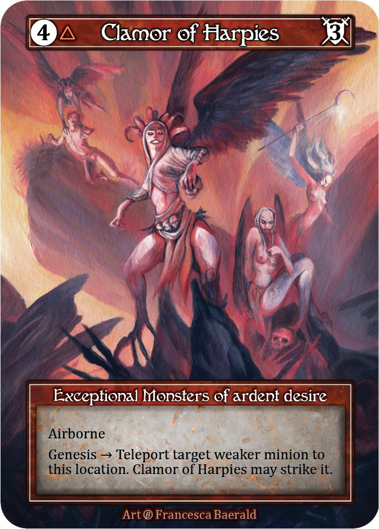 Clamor of Harpies (Foil) [Beta] | Exor Games New Glasgow