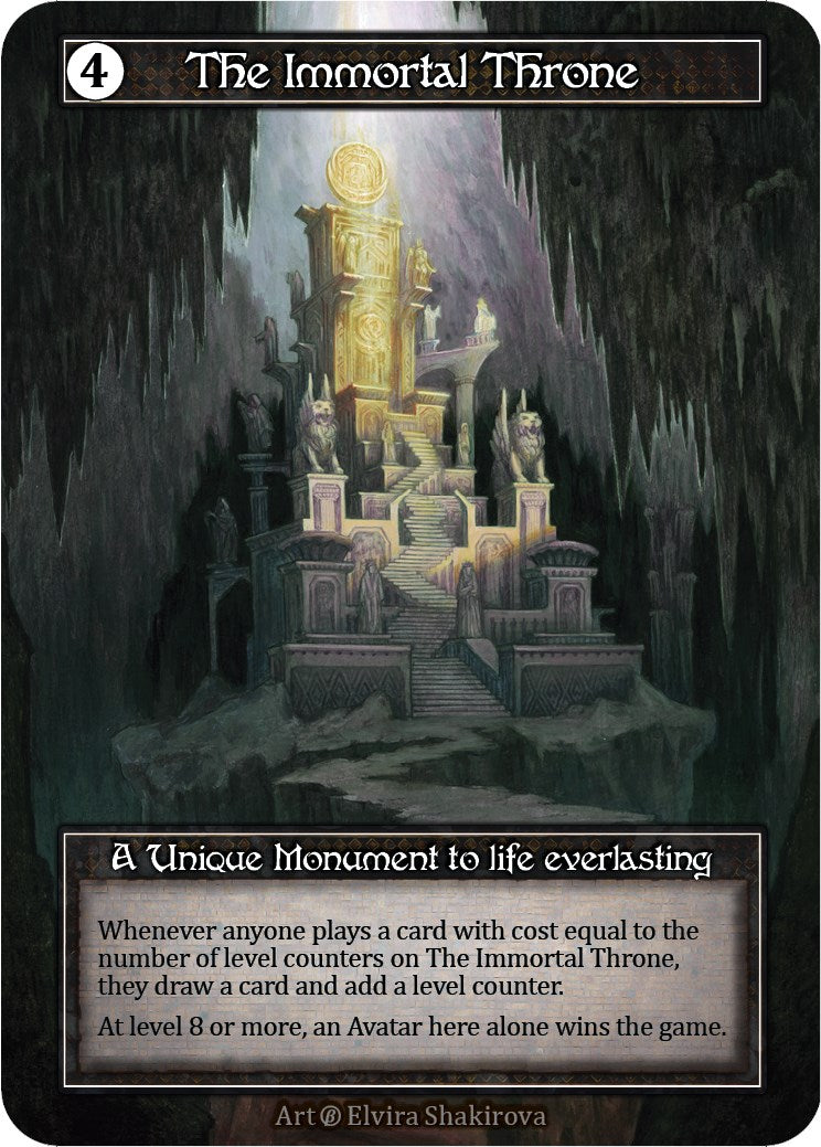 The Immortal Throne (Foil) [Beta] | Exor Games New Glasgow
