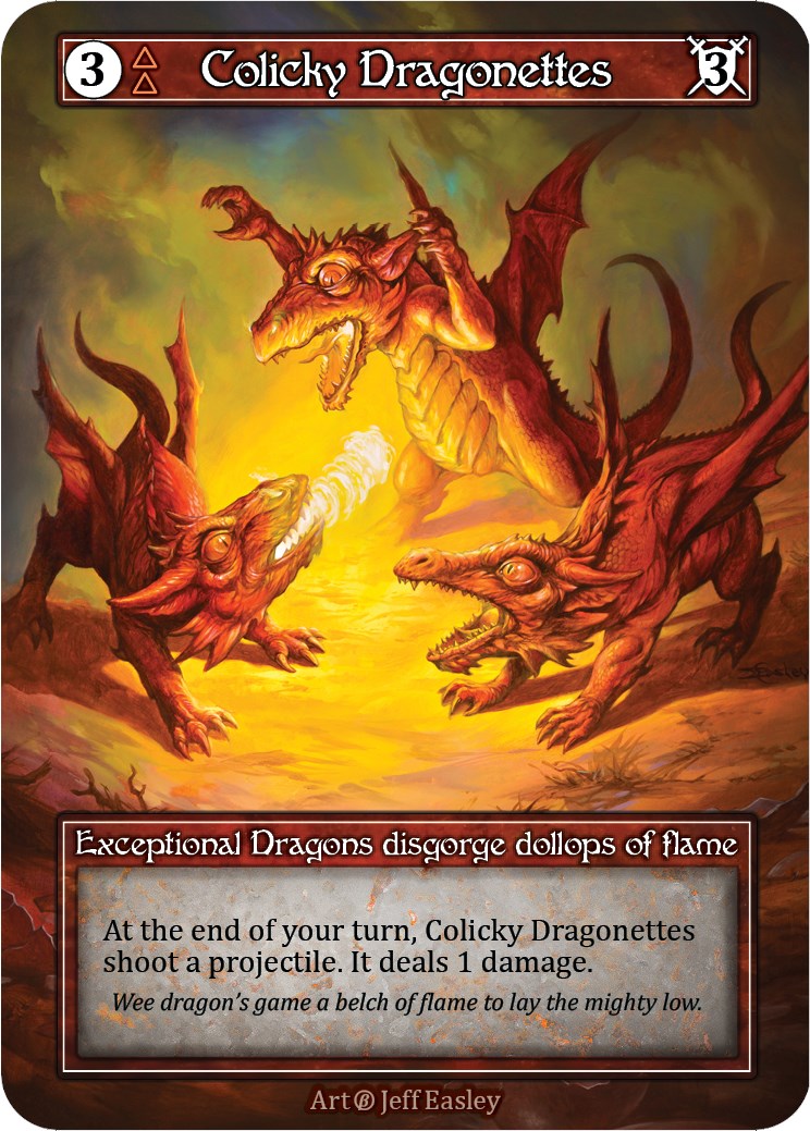 Colicky Dragonettes (Foil) [Beta] | Exor Games New Glasgow