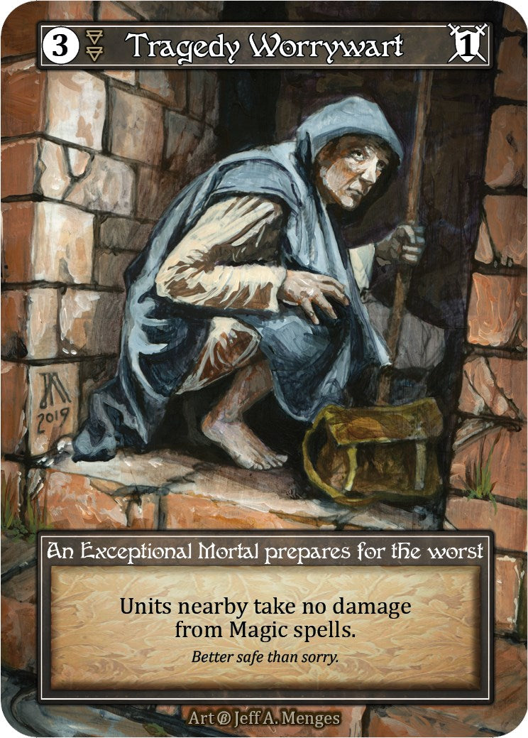Tragedy Worrywart (Foil) [Beta] | Exor Games New Glasgow