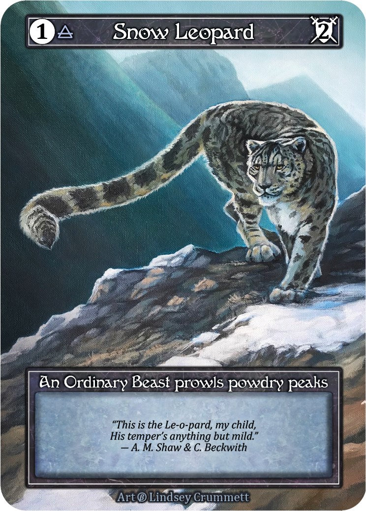 Snow Leopard (Foil) [Beta] | Exor Games New Glasgow