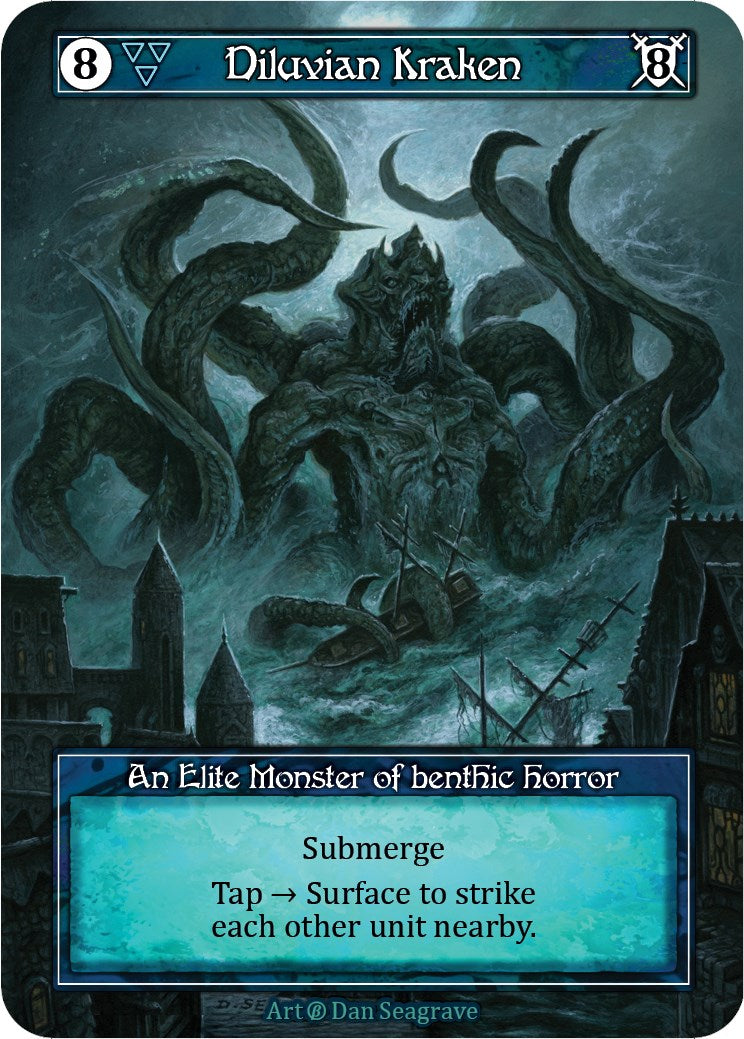 Diluvian Kraken (Foil) [Beta] | Exor Games New Glasgow