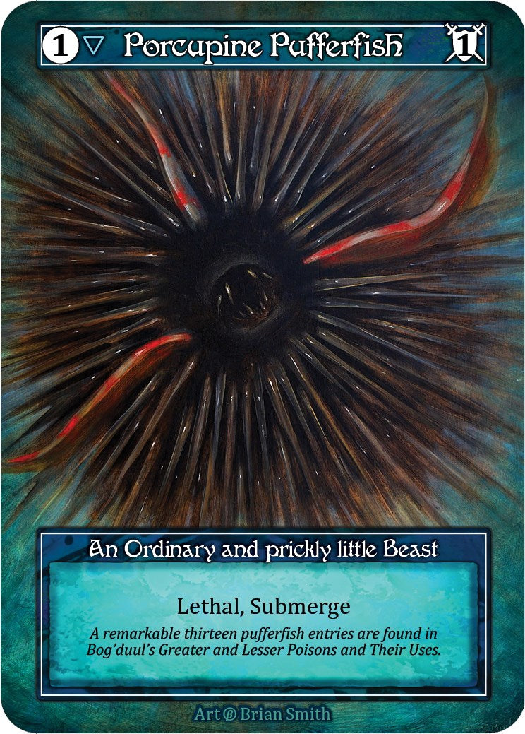 Porcupine Pufferfish (Foil) [Beta] | Exor Games New Glasgow