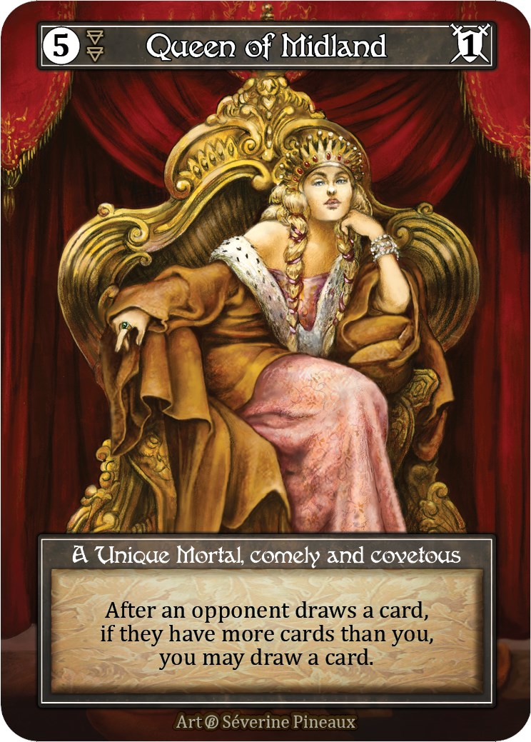 Queen of Midland (Foil) [Beta] | Exor Games New Glasgow
