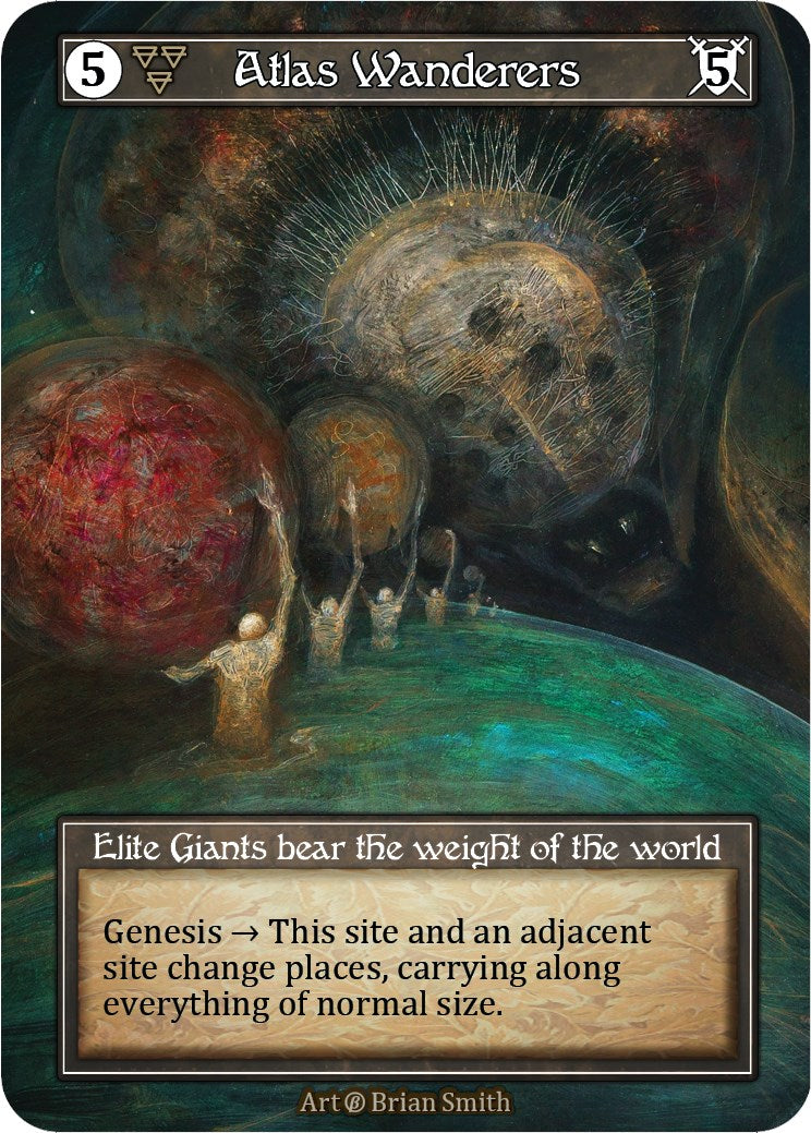 Atlas Wanderers (Foil) [Beta] | Exor Games New Glasgow