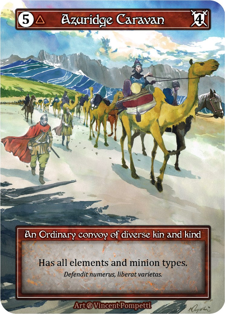 Azuridge Caravan (Foil) [Beta] | Exor Games New Glasgow