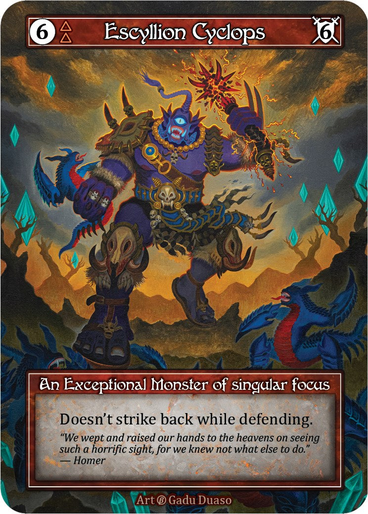 Escyllion Cyclops (Foil) [Beta] | Exor Games New Glasgow