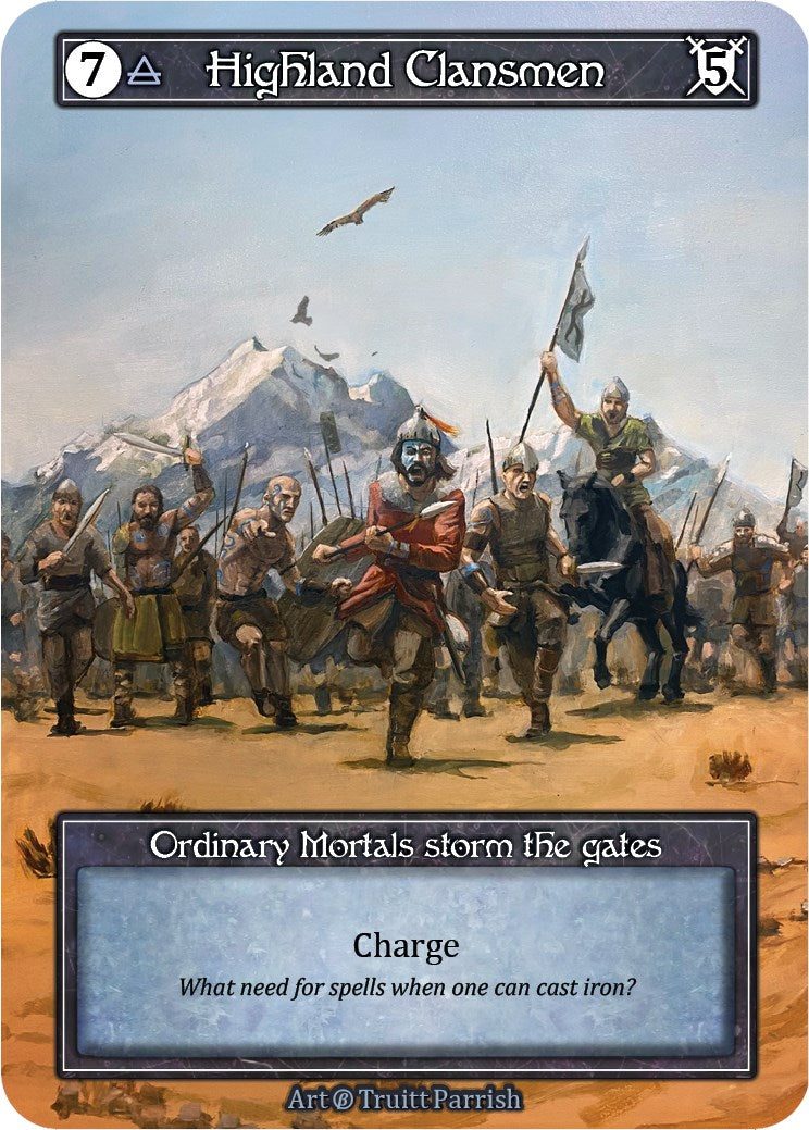 Highland Clansmen (Foil) [Beta] | Exor Games New Glasgow