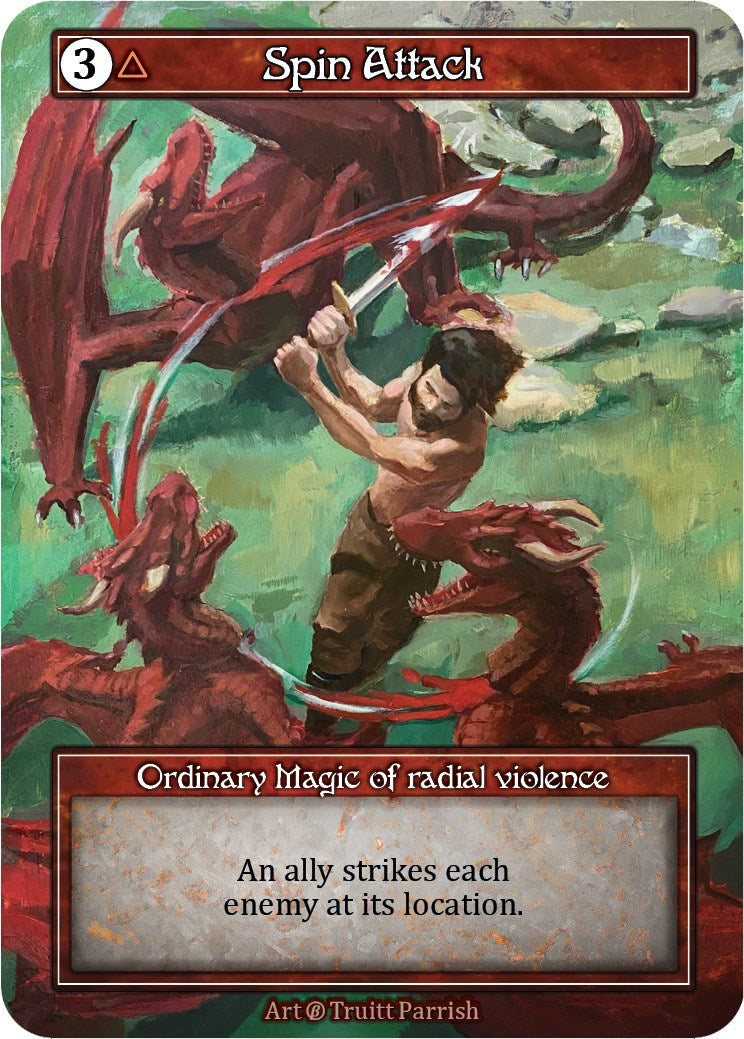 Spin Attack (Foil) [Beta] | Exor Games New Glasgow