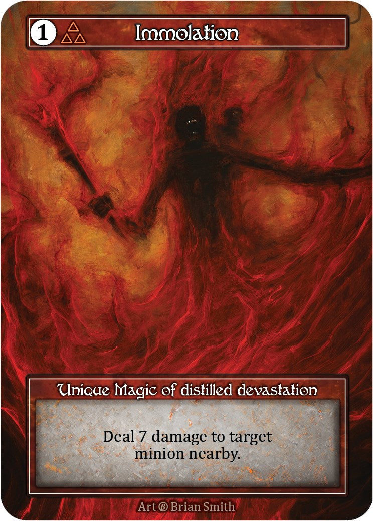 Immolation (Foil) [Beta] | Exor Games New Glasgow