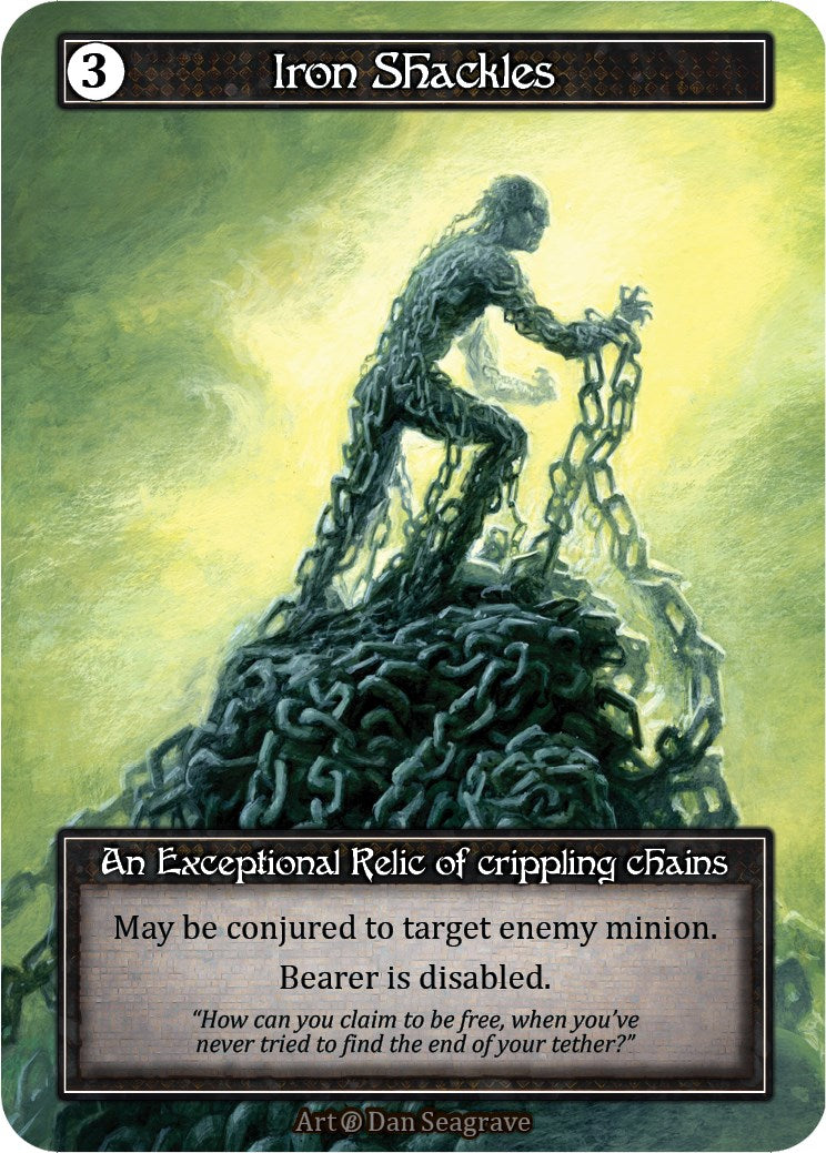 Iron Shackles (Foil) [Beta] | Exor Games New Glasgow