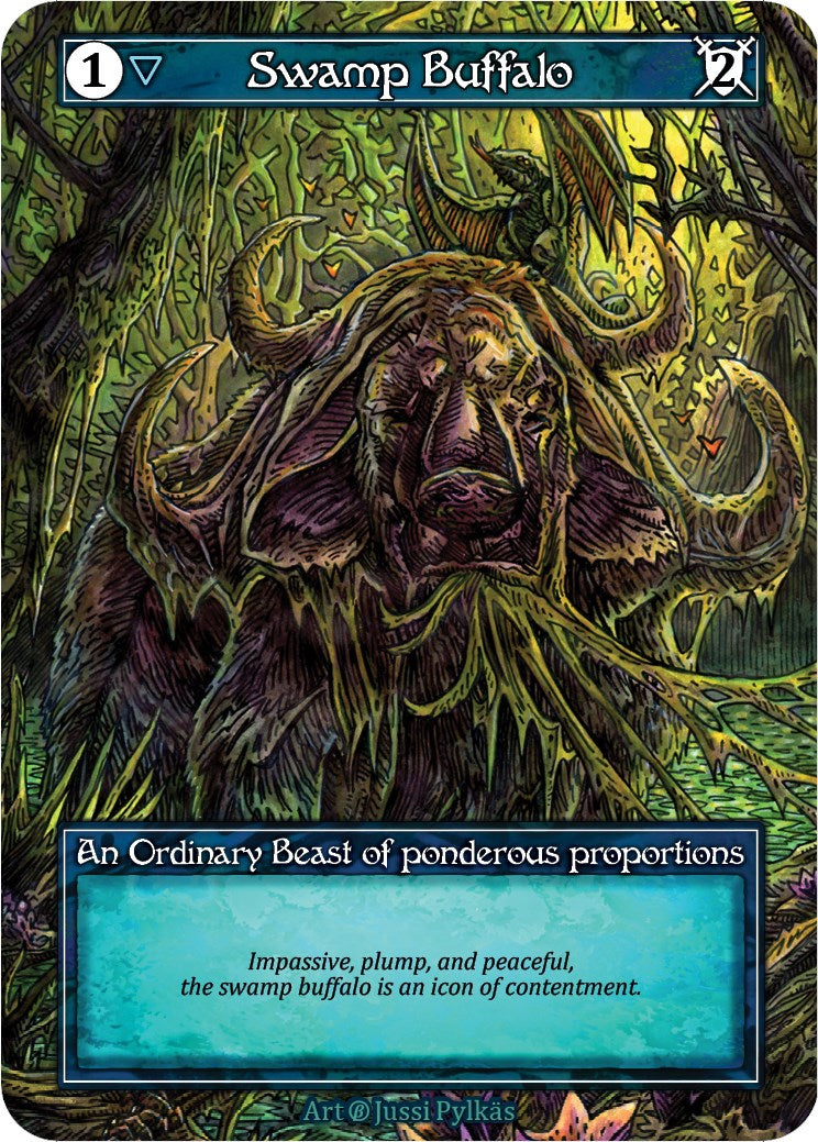 Swamp Buffalo (Foil) [Beta] | Exor Games New Glasgow