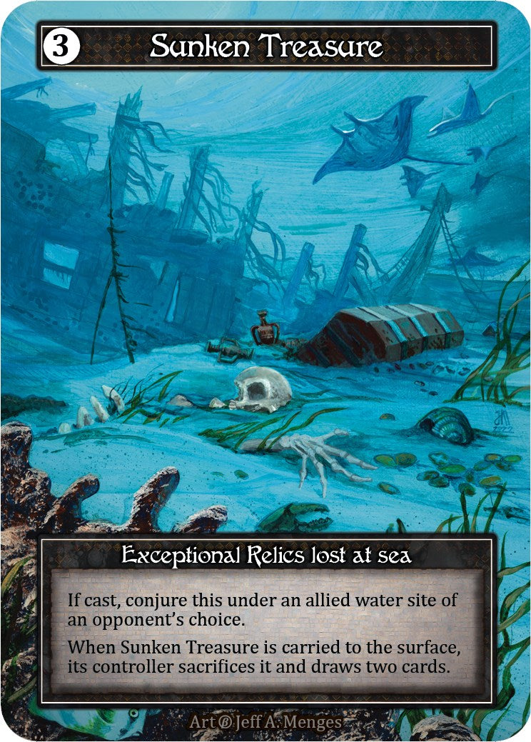 Sunken Treasure (Foil) [Beta] | Exor Games New Glasgow