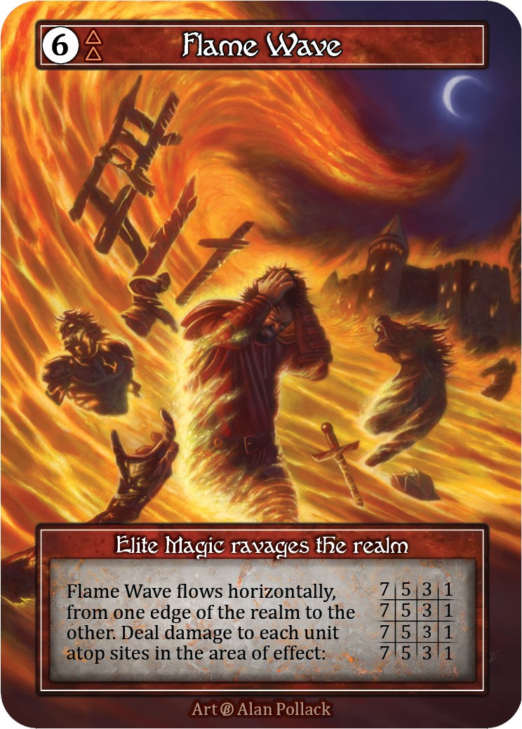 Flame Wave (Foil) [Beta] | Exor Games New Glasgow