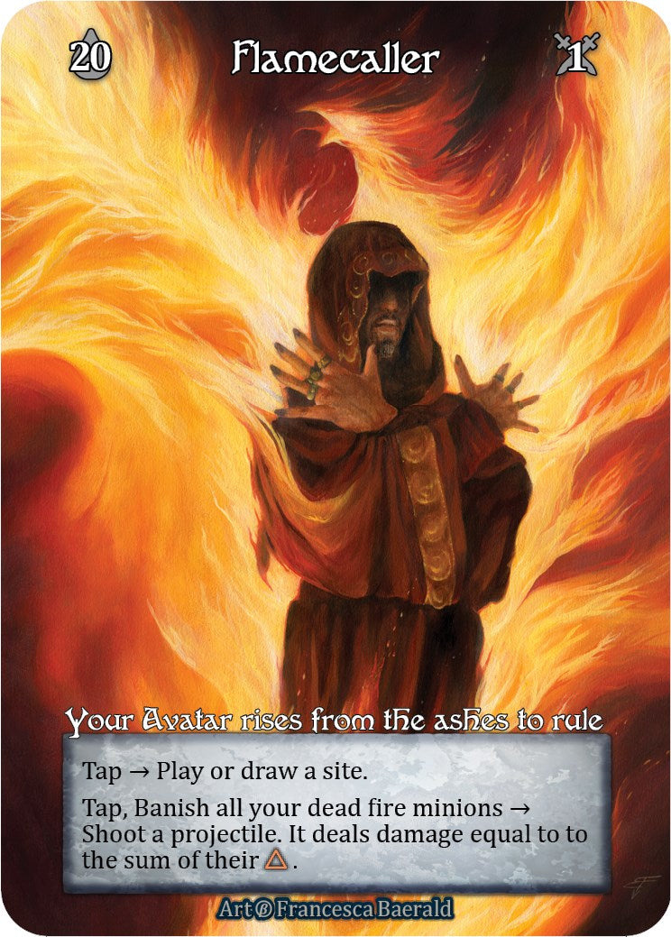 Flamecaller (Foil) [Beta] | Exor Games New Glasgow