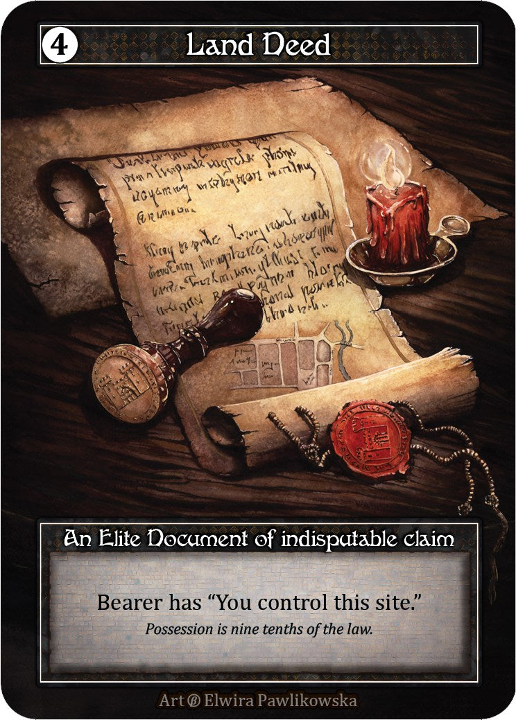 Land Deed (Foil) [Beta] | Exor Games New Glasgow