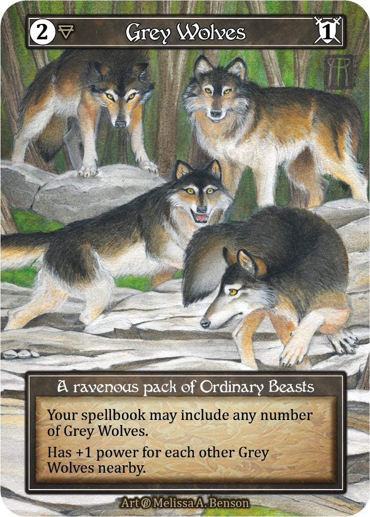 Grey Wolves (Foil) [Beta] | Exor Games New Glasgow