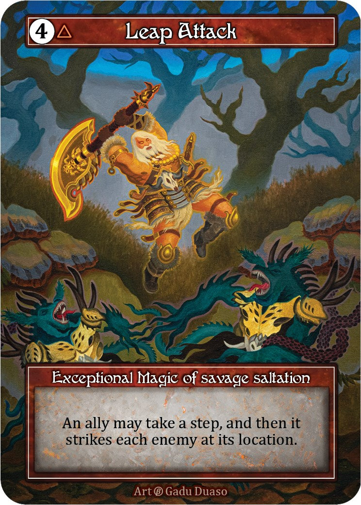 Leap Attack (Foil) [Beta] | Exor Games New Glasgow