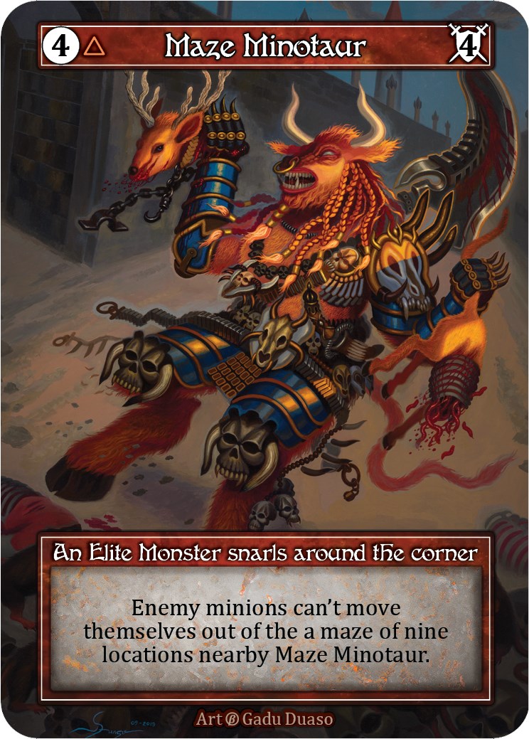 Maze Minotaur (Foil) [Beta] | Exor Games New Glasgow