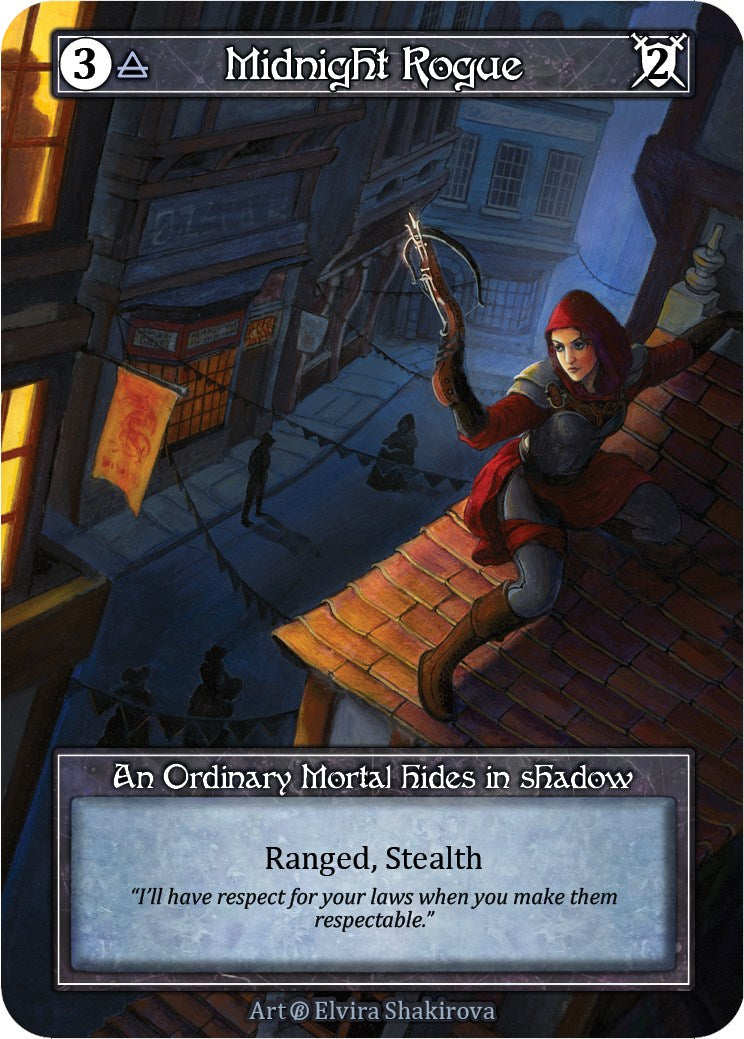 Midnight Rogue (Foil) [Beta] | Exor Games New Glasgow