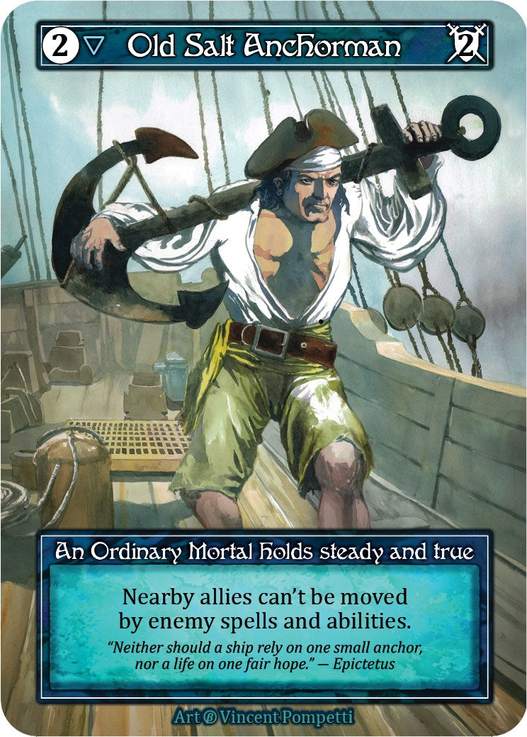 Old Salt Anchorman (Foil) [Beta] | Exor Games New Glasgow