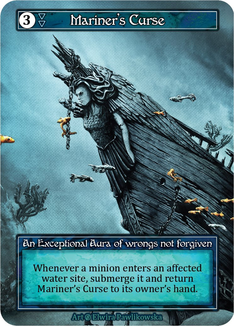 Mariner's Curse (Foil) [Beta] | Exor Games New Glasgow