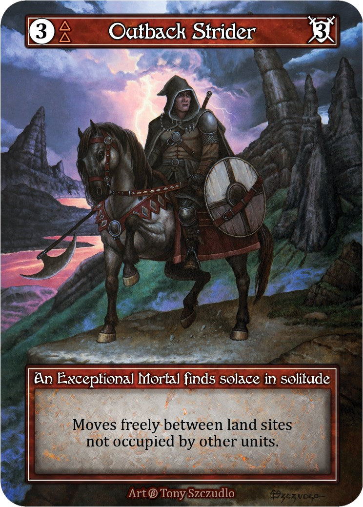 Outback Strider (Foil) [Beta] | Exor Games New Glasgow