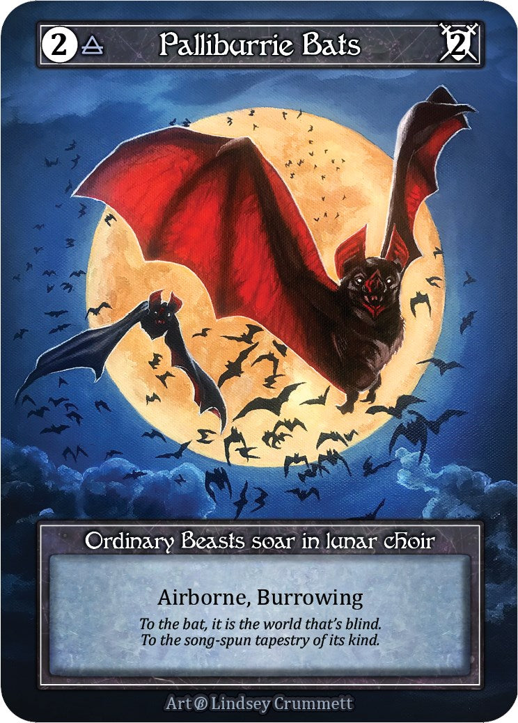 Palliburrie Bats (Foil) [Beta] | Exor Games New Glasgow