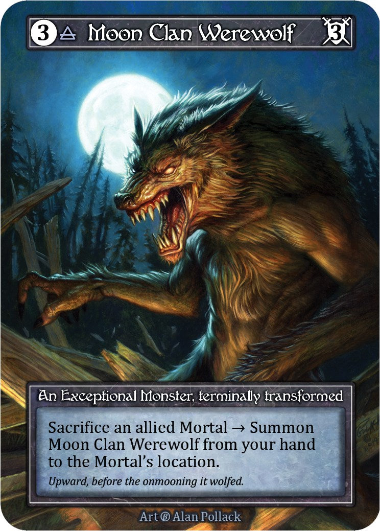 Moon Clan Werewolf (Foil) [Beta] | Exor Games New Glasgow