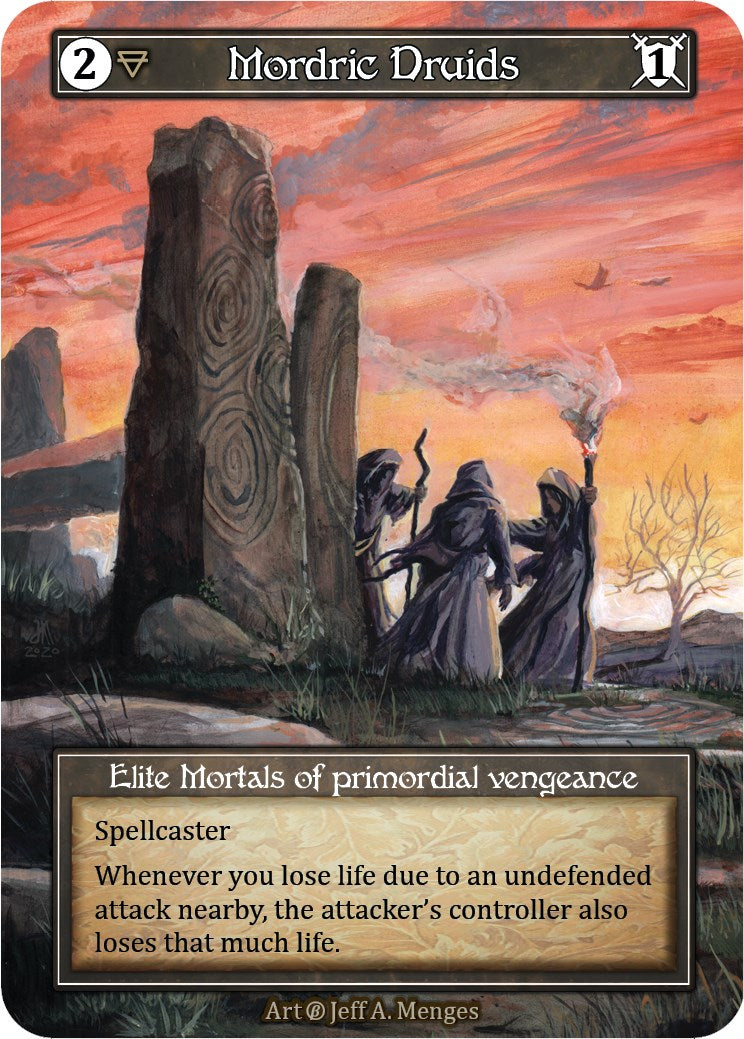 Mordric Druids (Foil) [Beta] | Exor Games New Glasgow