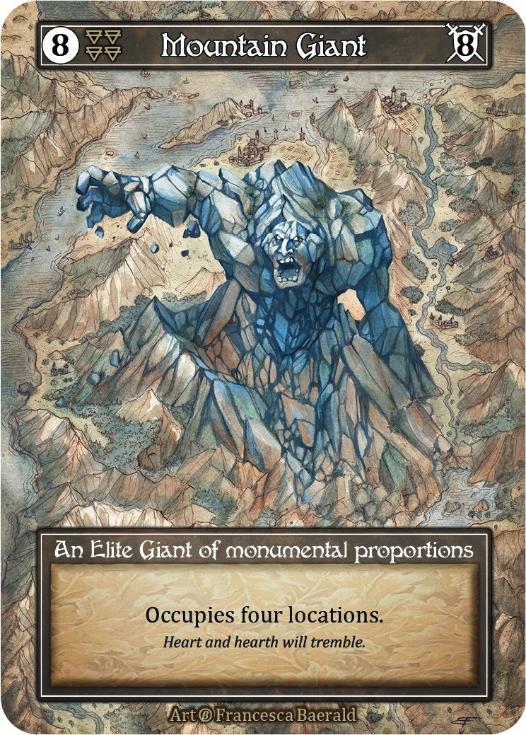 Mountain Giant (Foil) [Beta] | Exor Games New Glasgow
