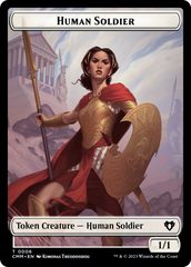 Human Soldier // Elemental (0025) Double-Sided Token [Commander Masters Tokens] | Exor Games New Glasgow