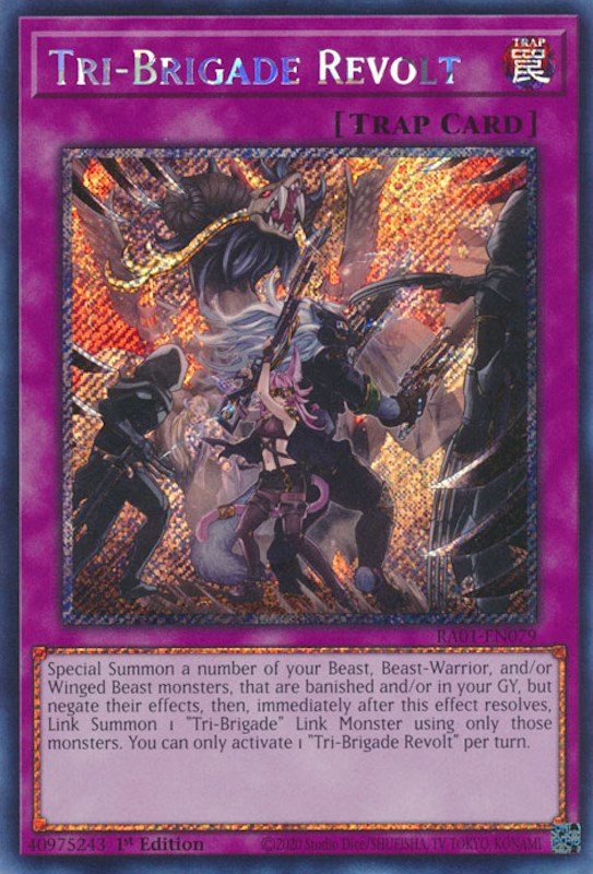 Tri-Brigade Revolt [RA01-EN079] Platinum Secret Rare | Exor Games New Glasgow