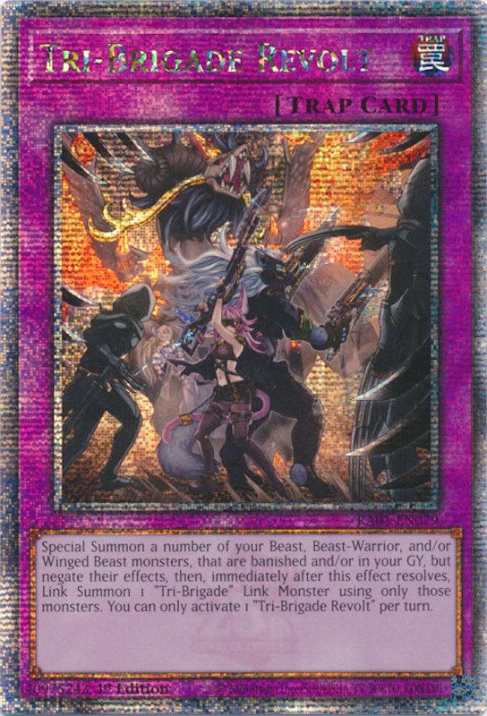 Tri-Brigade Revolt [RA01-EN079] Quarter Century Secret Rare | Exor Games New Glasgow