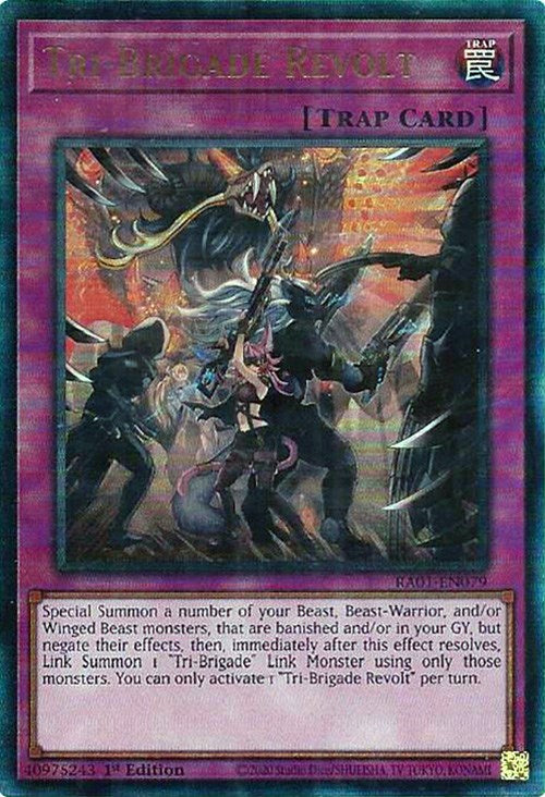 Tri-Brigade Revolt [RA01-EN079] Prismatic Ultimate Rare | Exor Games New Glasgow