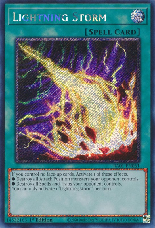 Lightning Storm [RA01-EN061] Platinum Secret Rare | Exor Games New Glasgow