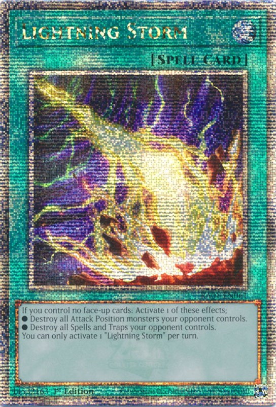 Lightning Storm [RA01-EN061] Quarter Century Secret Rare | Exor Games New Glasgow