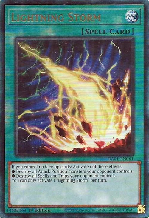 Lightning Storm [RA01-EN061] Prismatic Ultimate Rare | Exor Games New Glasgow