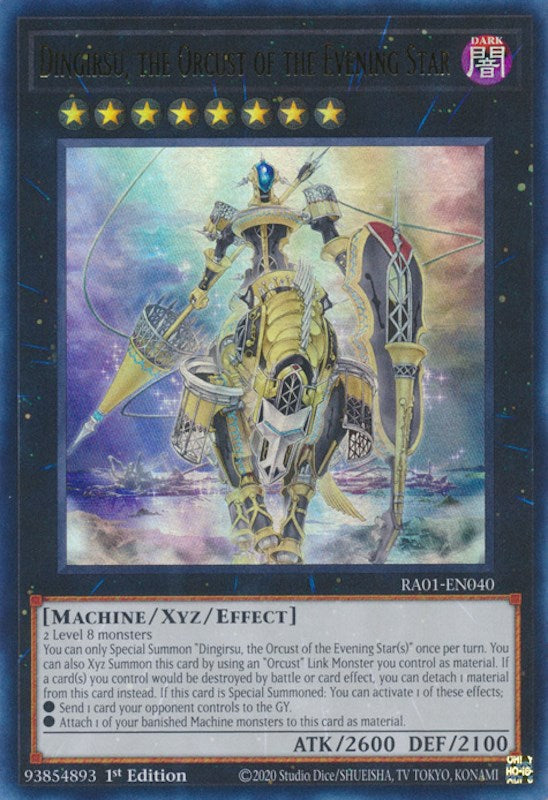 Dingirsu, the Orcust of the Evening Star [RA01-EN040] Ultra Rare | Exor Games New Glasgow