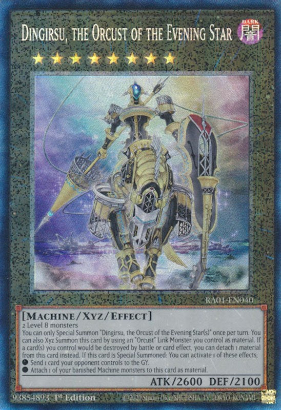 Dingirsu, the Orcust of the Evening Star [RA01-EN040] Prismatic Collector's Rare | Exor Games New Glasgow