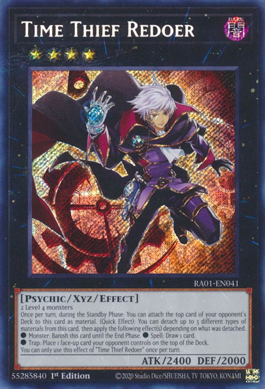 Time Thief Redoer [RA01-EN041] Secret Rare | Exor Games New Glasgow